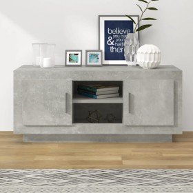 Mueble de TV madera contrachapada gris hormigón 102x35x45 cm en Muebles TV | Comprar online en Foro24