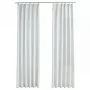 Cortinas opacas con ganchos 2 piezas blanco crudo 140x245 cm de vidaXL, Cortinas y visillos - Ref: Foro24-134487, Precio: 35,...