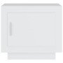 Mesa de centro madera contrachapada blanco 51x50x45 cm