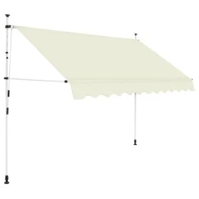 Retractable manual awning, 250 cm cream. by vidaXL, Awnings - Ref: Foro24-143695, Price: 78,02 €, Discount: %