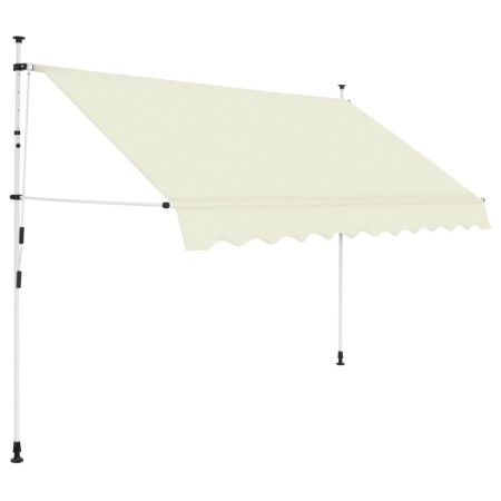 Retractable manual awning, 250 cm cream. by vidaXL, Awnings - Ref: Foro24-143695, Price: 78,71 €, Discount: %