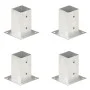 Anchors for posts 4 units galvanized metal 81 mm by vidaXL, fence posts - Ref: Foro24-145448, Price: 34,51 €, Discount: %