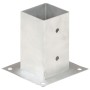 Anchors for posts 4 units galvanized metal 81 mm by vidaXL, fence posts - Ref: Foro24-145448, Price: 32,44 €, Discount: %