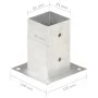 Anchors for posts 4 units galvanized metal 81 mm by vidaXL, fence posts - Ref: Foro24-145448, Price: 34,51 €, Discount: %