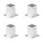 Anchors for posts 4 units galvanized metal 91 mm by vidaXL, fence posts - Ref: Foro24-145449, Price: 31,74 €, Discount: %