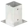 Anchors for posts 4 units galvanized metal 91 mm by vidaXL, fence posts - Ref: Foro24-145449, Price: 31,74 €, Discount: %