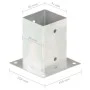 Anchors for posts 4 units galvanized metal 91 mm by vidaXL, fence posts - Ref: Foro24-145449, Price: 31,74 €, Discount: %