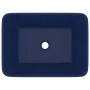 Lavabo de lujo de cerámica azul oscuro mate 41x30x12 cm de vidaXL, Lavabos - Ref: Foro24-147045, Precio: 77,39 €, Descuento: %