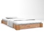 Estructura de cama madera maciza de roble 120x200 cm de vidaXL, Camas y somieres - Ref: Foro24-247257, Precio: 161,55 €, Desc...