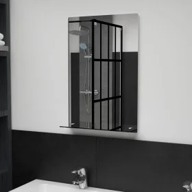 Wall mirror with tempered glass shelf 40x60 cm by vidaXL, Mirrors - Ref: Foro24-249438, Price: 38,43 €, Discount: %