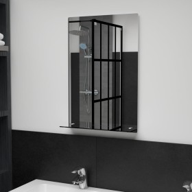 Wandspiegel mit Ablage aus gehärtetem Glas 40x60 cm von vidaXL, Spiegel - Ref: Foro24-249438, Preis: 41,68 €, Rabatt: %
