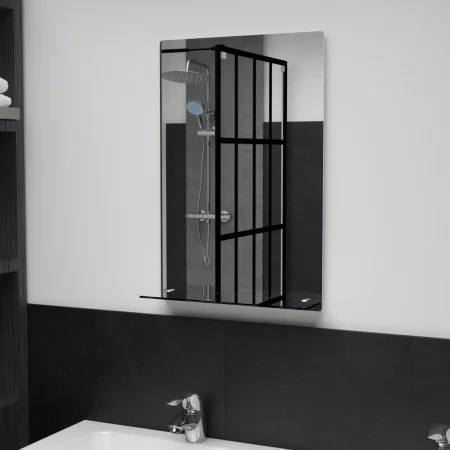 Wall mirror with tempered glass shelf 40x60 cm by vidaXL, Mirrors - Ref: Foro24-249438, Price: 38,43 €, Discount: %