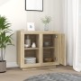 Aparador color roble Sonoma 80x40x75 cm