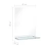 Wall mirror with tempered glass shelf 40x60 cm by vidaXL, Mirrors - Ref: Foro24-249438, Price: 38,43 €, Discount: %