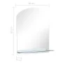 Wall mirror with tempered glass shelf 30x50 cm by vidaXL, Mirrors - Ref: Foro24-249430, Price: 25,10 €, Discount: %