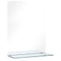 Wall mirror with tempered glass shelf 30x50 cm by vidaXL, Mirrors - Ref: Foro24-249435, Price: 24,18 €, Discount: %