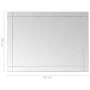 Espejo de pared vidrio 60x50 cm de vidaXL, Espejos - Ref: Foro24-249532, Precio: 43,87 €, Descuento: %