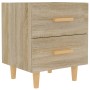 Mesita de noche color roble Sonoma 40x35x47,5 cm