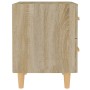 Mesita de noche color roble Sonoma 40x35x47,5 cm