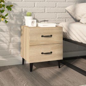 Mesita de noche color roble Sonoma 40x35x47,5 cm Mesita de noche color roble Sonoma 40x35x47,5 cm
