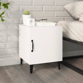 Mesita de noche madera contrachapada blanco Mesita de noche madera contrachapada blanco