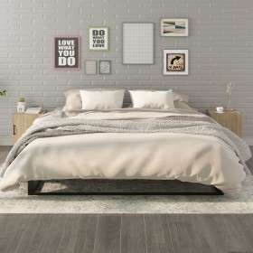 Mesitas de noche 2 uds madera contrachapada color roble Sonoma Mesitas de noche 2 uds madera contrachapada color roble Sonoma