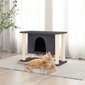 Cat scratcher with dark gray sisal posts 50 cm by vidaXL, Cat furniture - Ref: Foro24-171659, Price: 61,13 €, Discount: %