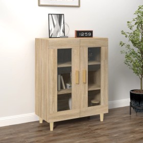 Aparador de madera de ingeniería roble Sonoma 69,5x34x90 cm