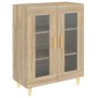 Aparador de madera de ingeniería roble Sonoma 69,5x34x90 cm