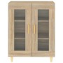 Aparador de madera de ingeniería roble Sonoma 69,5x34x90 cm