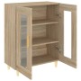 Aparador de madera de ingeniería roble Sonoma 69,5x34x90 cm