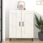 Aparador de madera contrachapada blanco 69,5x34x90 cm