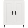 Aparador de madera contrachapada blanco 69,5x34x90 cm