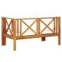 Banco de jardín 2 plazas con cojines madera maciza acacia 122cm von vidaXL, Gartenbänke - Ref: Foro24-310307, Preis: 289,24 €...