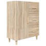Aparador de madera de ingeniería roble Sonoma 69,5x34x90 cm