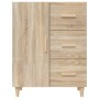 Aparador de madera de ingeniería roble Sonoma 69,5x34x90 cm