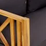 Banco jardín 2 plazas con cojines madera maciza acacia 122 cm de vidaXL, Bancos de jardín - Ref: Foro24-310308, Precio: 280,8...