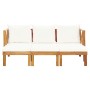 3-Sitzer Gartenbank mit Kissen massives Akazienholz 179 cm von vidaXL, Gartenbänke - Ref: Foro24-310309, Preis: 421,66 €, Rab...
