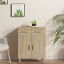 Aparador de madera contrachapada roble Sonoma 69,5x34x89 cm