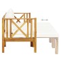 3-Sitzer Gartenbank mit Kissen massives Akazienholz 179 cm von vidaXL, Gartenbänke - Ref: Foro24-310309, Preis: 421,66 €, Rab...
