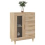 Aparador de madera de ingeniería roble Sonoma 69,5x34x90 cm