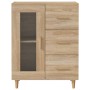 Aparador de madera de ingeniería roble Sonoma 69,5x34x90 cm