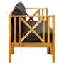 3-Sitzer-Gartenbank mit Kissen aus massivem Akazienholz, 179 cm von vidaXL, Gartenbänke - Ref: Foro24-310310, Preis: 388,83 €...