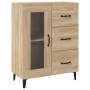 Aparador de madera de ingeniería roble Sonoma 69,5x34x90 cm