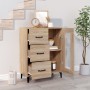 Aparador de madera de ingeniería roble Sonoma 69,5x34x90 cm
