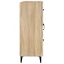 Aparador de madera de ingeniería roble Sonoma 69,5x34x90 cm