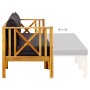 3-seater garden bench with solid acacia wood cushions 179 cm by vidaXL, garden benches - Ref: Foro24-310310, Price: 411,69 €,...