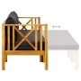 3-Sitzer-Gartenbank mit Kissen aus massivem Akazienholz, 179 cm von vidaXL, Gartenbänke - Ref: Foro24-310310, Preis: 388,83 €...