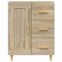 Aparador de madera contrachapada roble Sonoma 69,5x34x90 cm