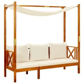 Garden bench with awning solid acacia wood by vidaXL, garden benches - Ref: Foro24-310320, Price: 260,34 €, Discount: %